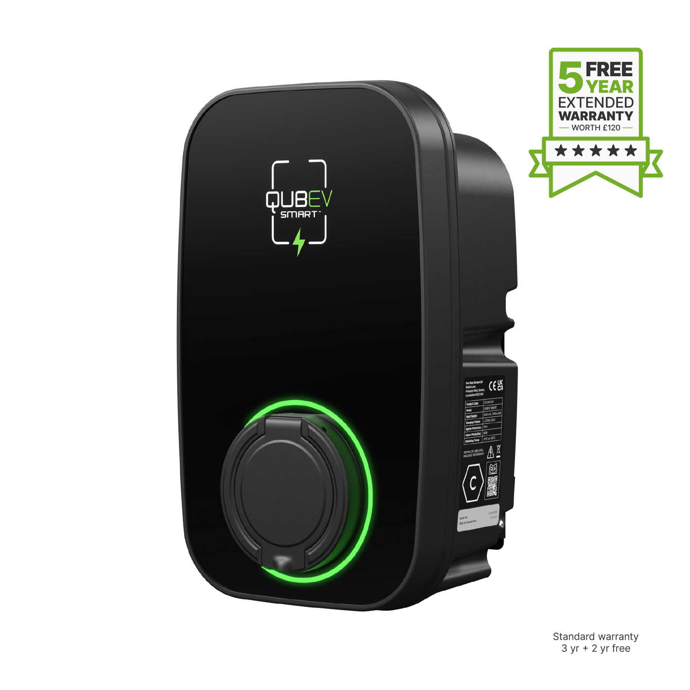 QUBEV Smart | 22kW (3 Phase) | Universal Socket