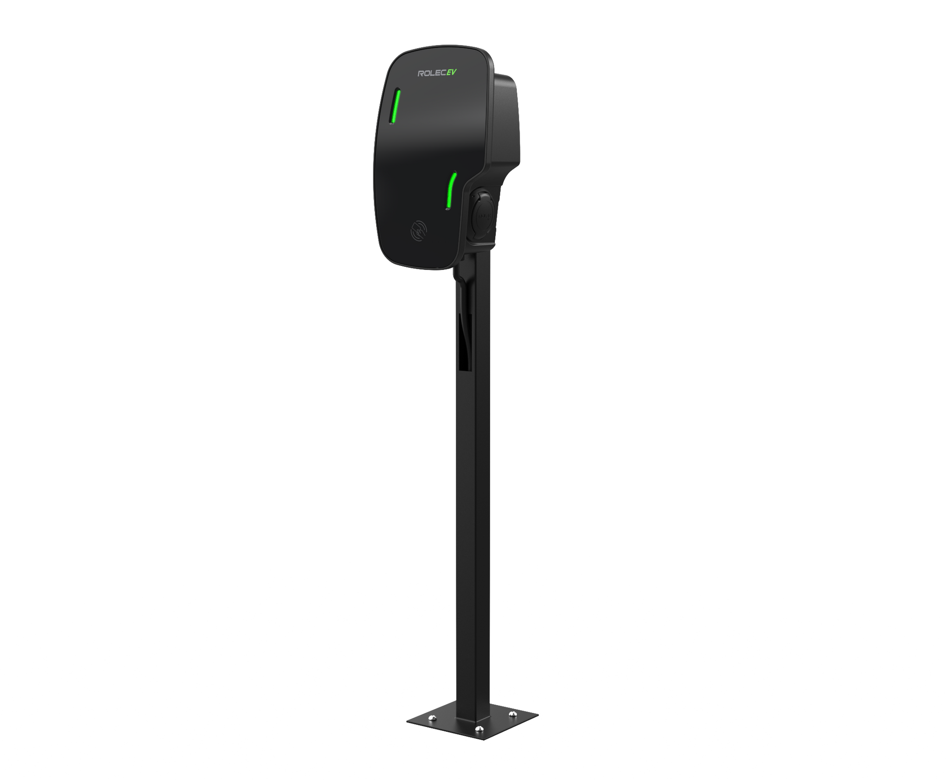 EVFP0030 - 1000mm 1/2 Way Post Powder Coated Black