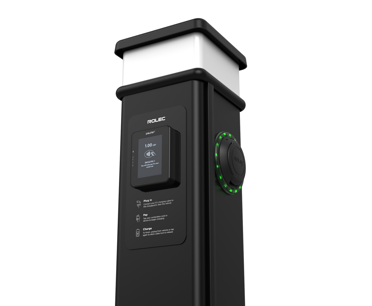 BasicCharge with Payment Terminal / Universal Socket 7.4kW (Single Phase)