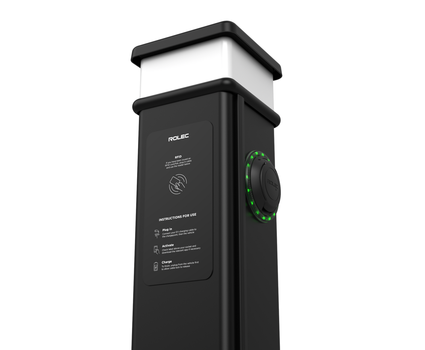 BasicCharge with RFID / Universal Side Sockets 7.4kW (Single Phase)