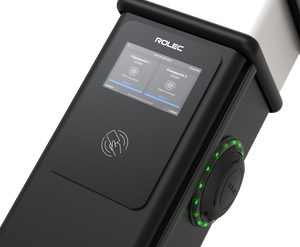 BasicCharge with LCD Screen & RFID / Universal Side Sockets 7.4kW (Single Phase)