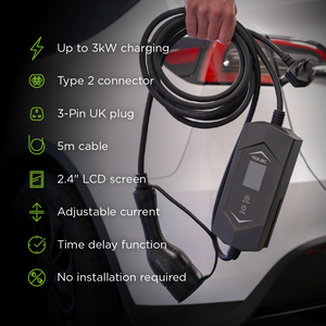 Type 2 - 3 Pin 13A | 3kW portable EV charger
