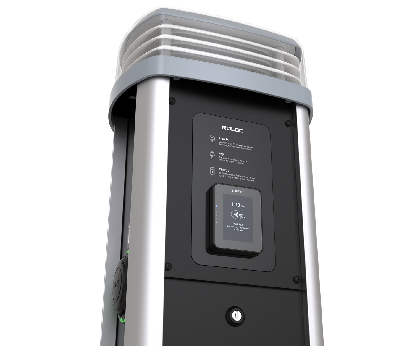 Quantum | Universal Socket 7.4kW (Single Phase) with Payment Terminal