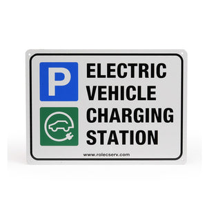 Standard Aluminium EV Parking Sign | A3 Landscape